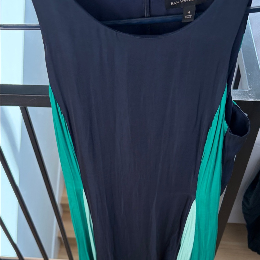 Banana Republic Dark Blue and Teal Dress